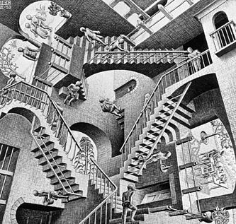 Relativity (M. C. Escher)
