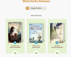 Lovelybooks Leserpreis 2015 Historische Romane